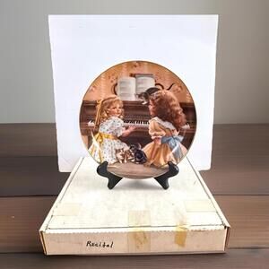 Vintage Plate Reco Days Gone By Series "Afternoon Recital" Sandra Kuck 1983